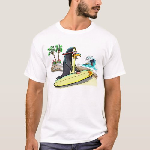 pEnGuIn sUrFeR T_Shirt