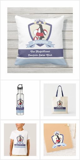 Penguin Swimming Club Summer Fun Gifts for Kids