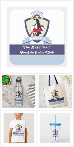 Penguin Swimming Club Summer Fun Gifts for Kids