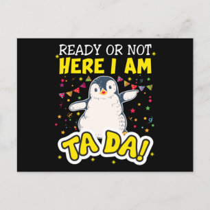 Penguin Ta Da Postcard