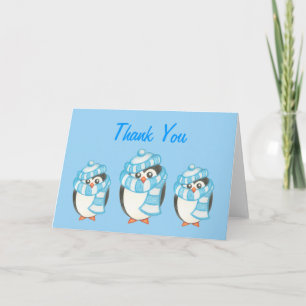 Penguin Thank You Card