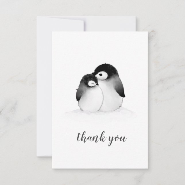 Penguin Thank You Card (Front)