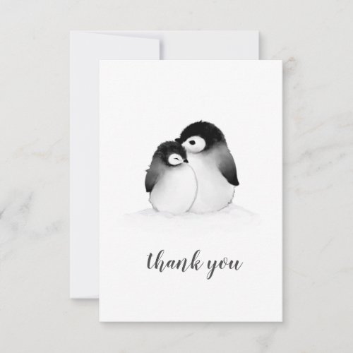 Penguin Thank You Card