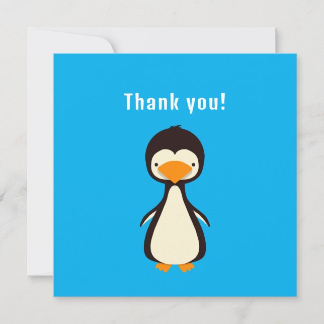 Penguin Thank you Invitation (Front)