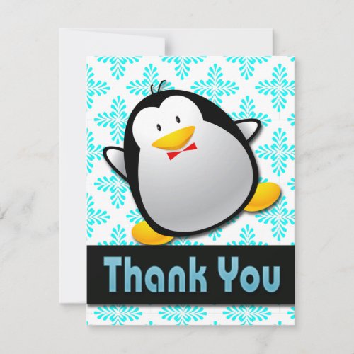 PENGUIN THANK YOU NOTE CARDS ANNOUNCEMENT