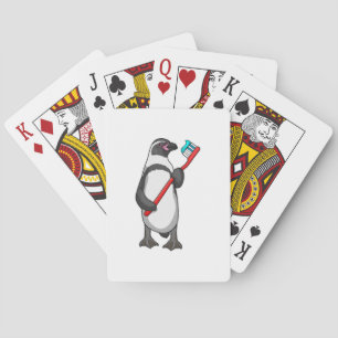 Penguin Tooth brush Poker Cards