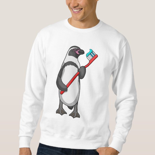 Penguin Tooth brush Sweatshirt (Front)