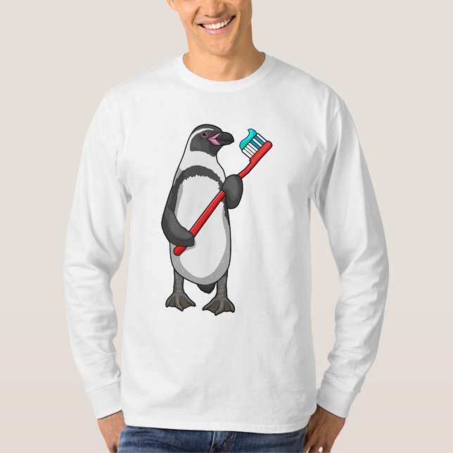 Penguin Tooth brush T-Shirt (Front)
