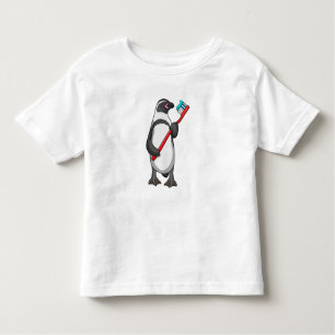 Penguin Tooth brush Toddler T-shirt