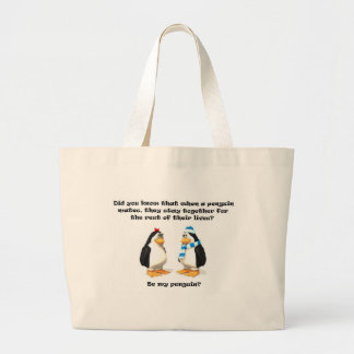 penguin tot large tote bag