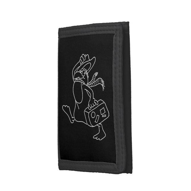 penguin tourist trifold wallet (Side)