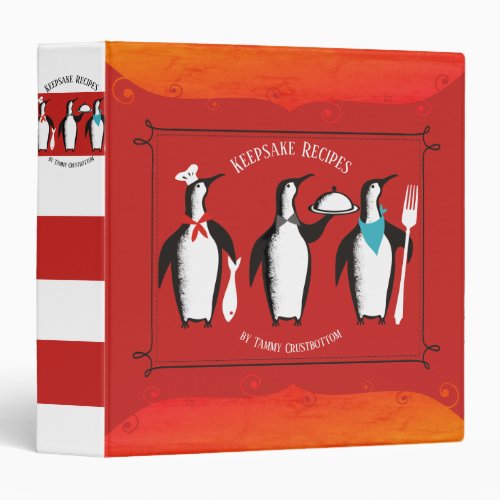 Penguin trio personal cookbook recipe binder