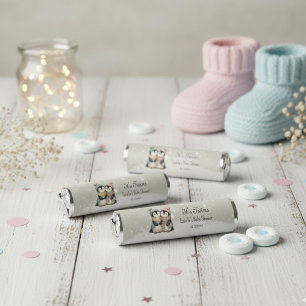 Penguin Twins Baby Shower Boy Girl Neutral Breath Savers® Mints