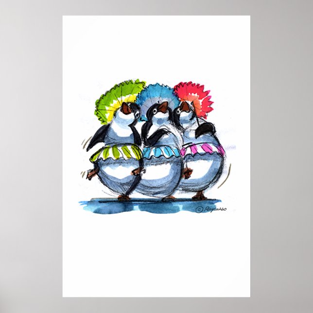 pEnGuIn Umbrellas Poster (Front)