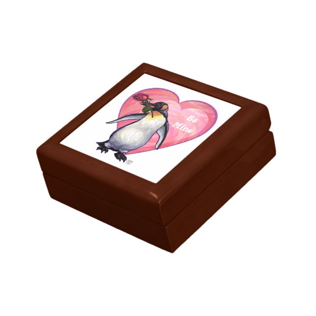 Penguin Valentine's Day Jewelry Box (Side)
