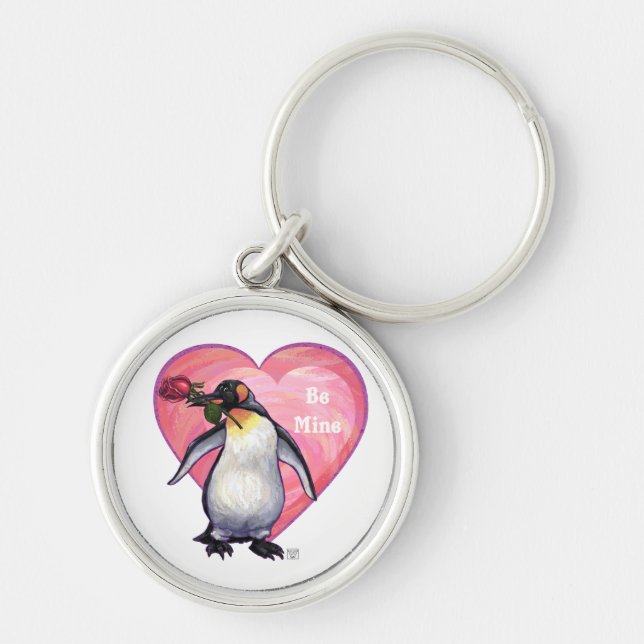 Penguin Valentine's Day Keychain (Front)