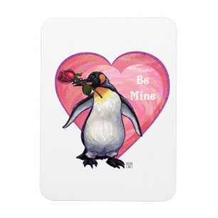 Penguin Valentine's Day Magnet