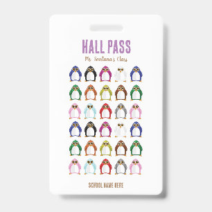 Penguin Variety Hall Pass Badge