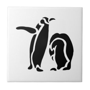 Penguin Vintage Wood Engraving Tile