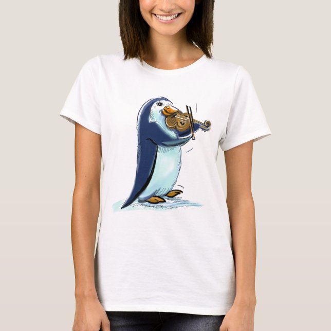 PeNgUiN ViOLiniSt T-Shirt (Front)