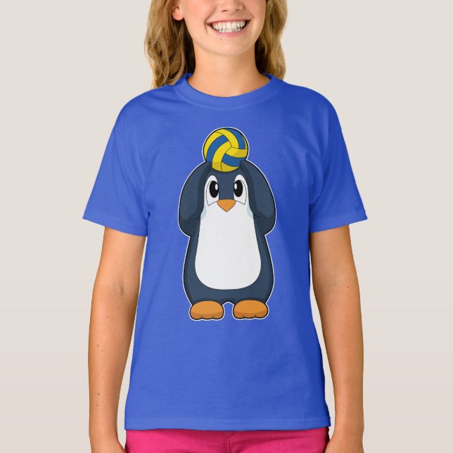 Penguin Volleyball player Volleyball T-Shirt (Front)