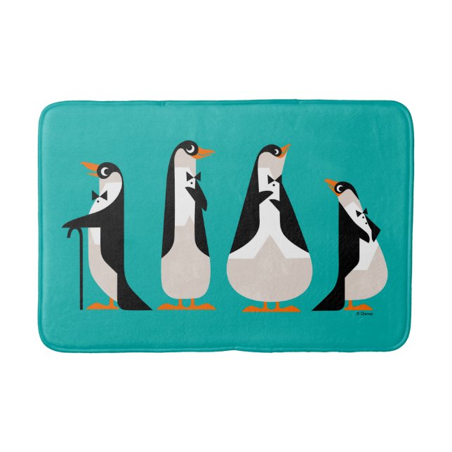 Penguin Waiters Bath Mat (Front)