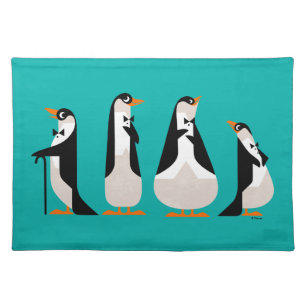 Penguin Waiters Cloth Placemat