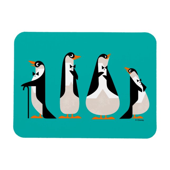 Penguin Waiters Magnet (Horizontal)