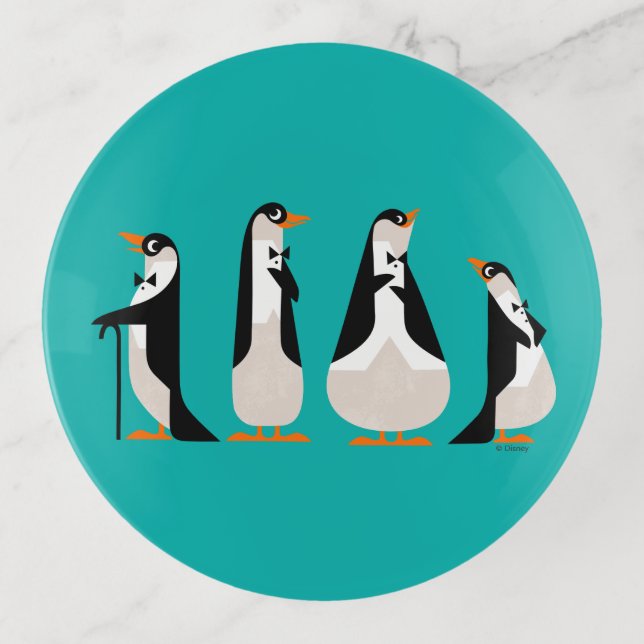 Penguin Waiters Trinket Tray (Front)