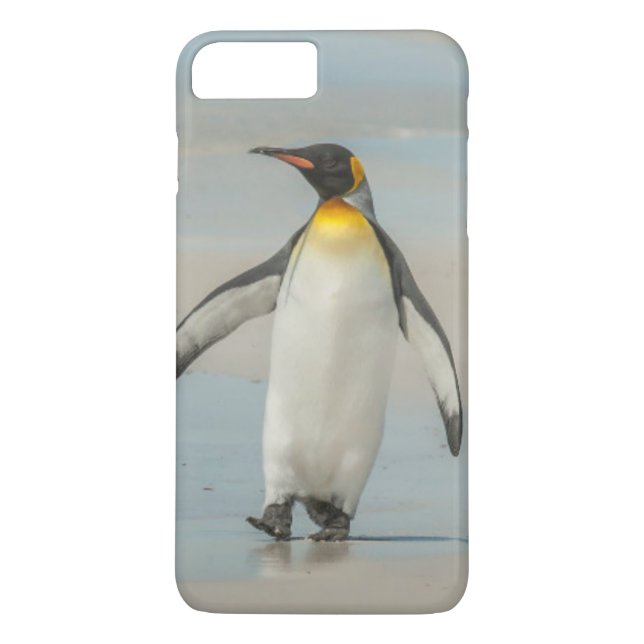 Penguin walking on the beach Case-Mate iPhone case (Back)