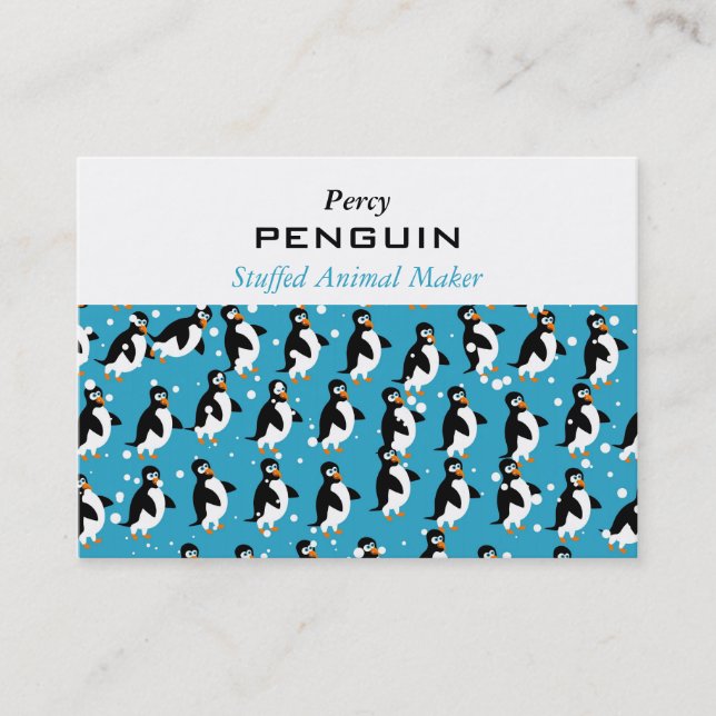 Penguin Wallpaper Business Card (Front)