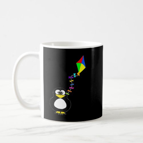 Penguin Water Bird Funny Kite Flying Kite Flyer Pr Coffee Mug