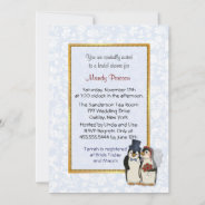 Penguin Wedding - Bridal Shower Invitation at Zazzle