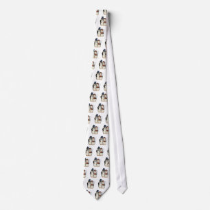 Penguin Wedding Bride and Groom Tie - Customize
