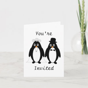 Penguin Wedding Invitation