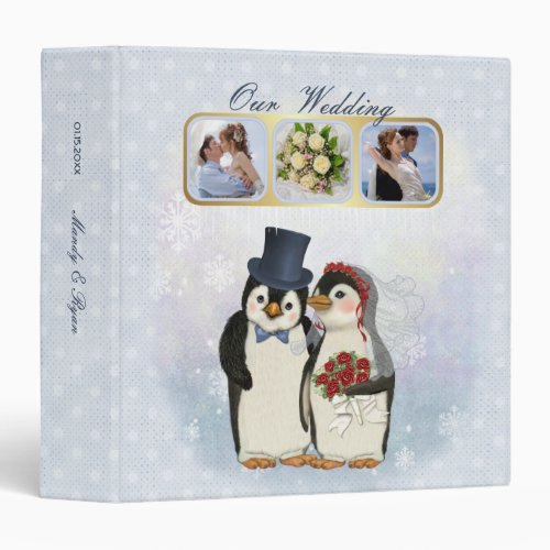 Penguin Wedding Keepsake Album Binder