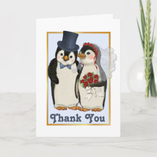 Penguin Wedding- Thank You Card