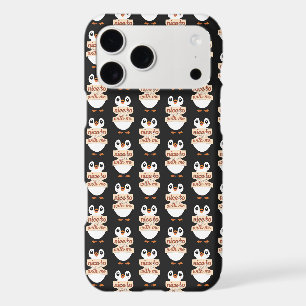 Penguin Welcome Sign: nice to meet with me iPhone 17 Pro Max Case