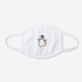 penguin white cotton face mask (Front)