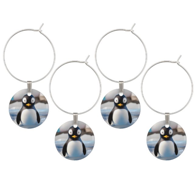 Penguin Wine Charm (Staggered)