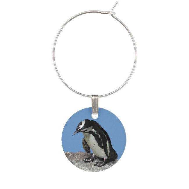 Penguin Wine Charm