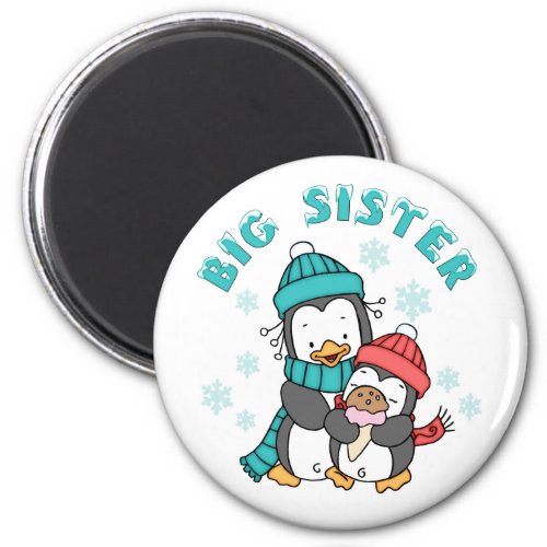 Penguin Winter Big Sister Magnet