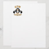 Penguin with a barbell (Front/Back)