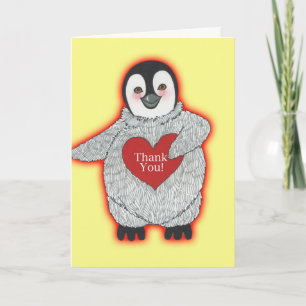 Penguin with a Heart Thank You