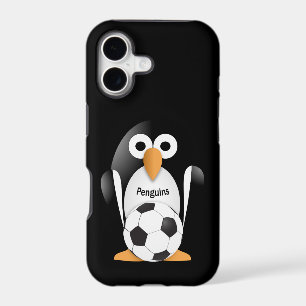 Penguin with a soccer ball iPhone 17 case