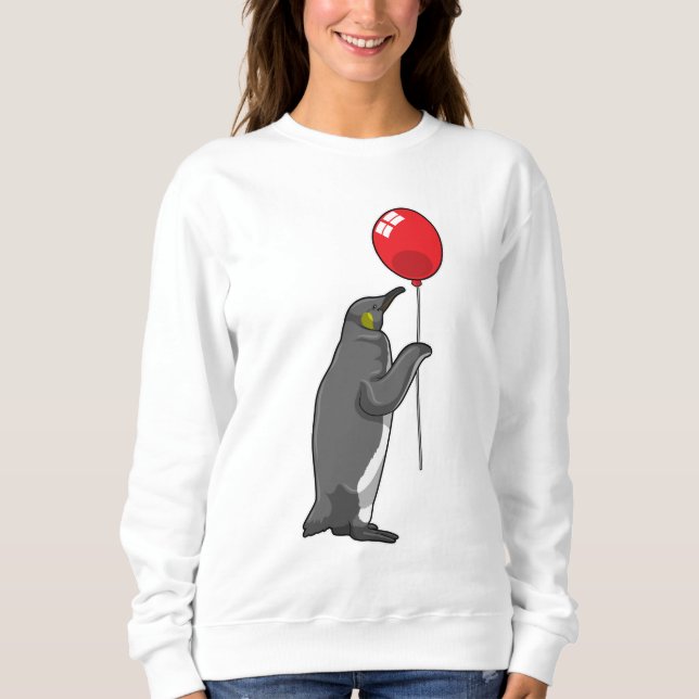 Penguin with Balloon Sweatshirt (Front)