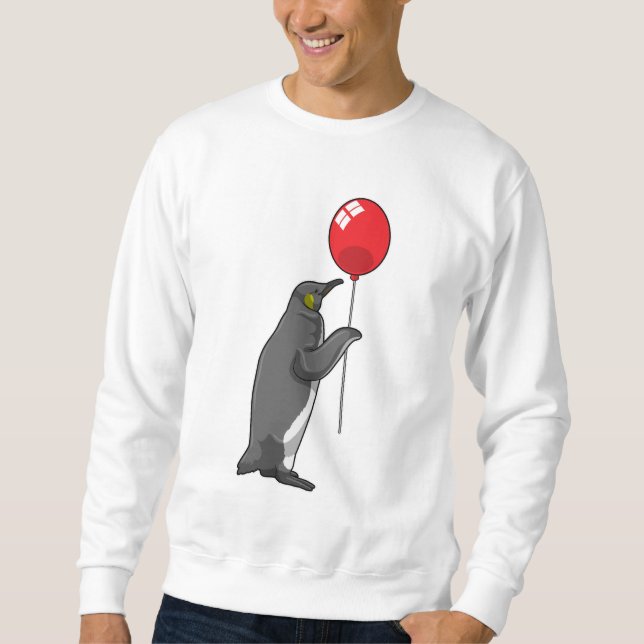 Penguin with Balloon Sweatshirt (Front)