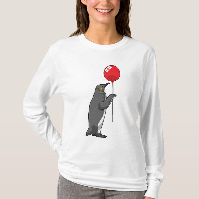 Penguin with Balloon T-Shirt (Front)