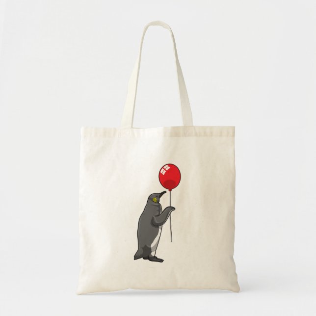 Penguin with Balloon Tote Bag (Front)