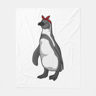 Penguin with Bandana Fleece Blanket